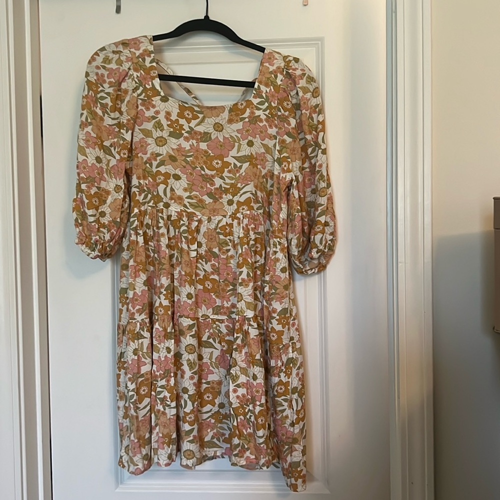 Pink Lily floral dress